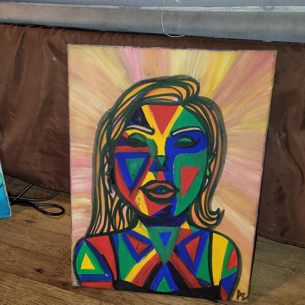 Self Portrait Abstract Painting Art